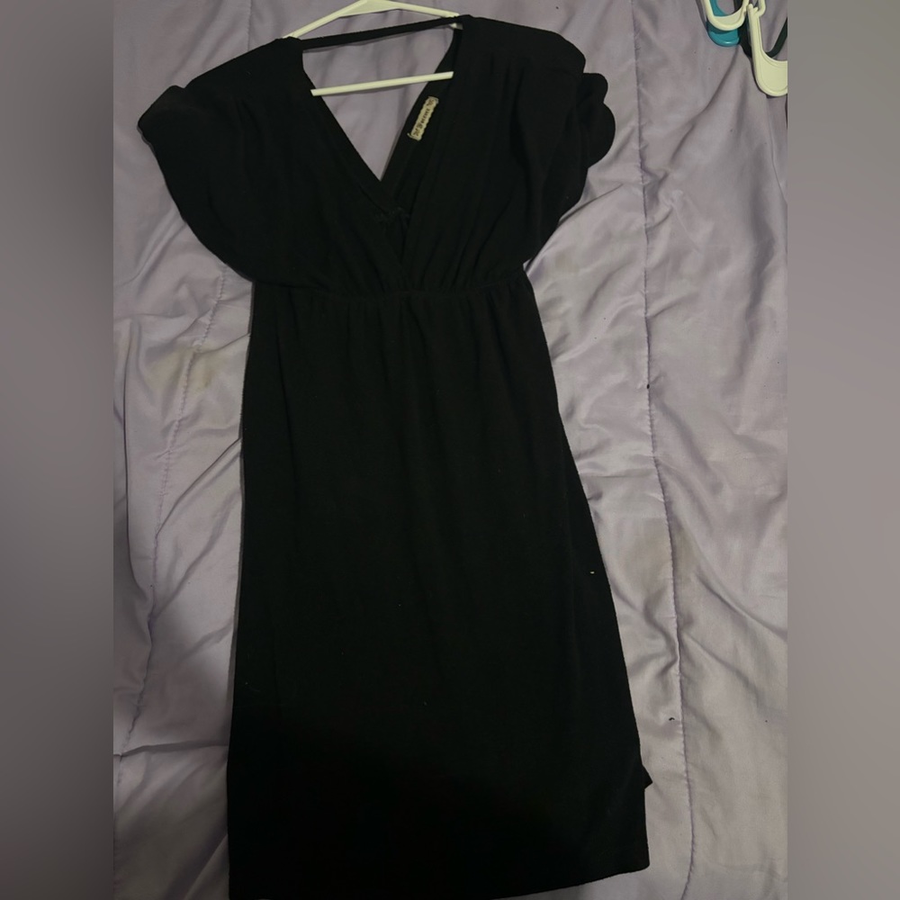 black dress.